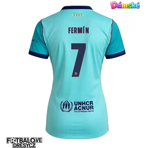 Barcelona Fermin Lopez #7 Dámské Alternativní Dres 2026-27 Krátký Rukáv Barcelona Fermin Lopez #7 Dámské Alternativní Dres 2026-27 Krátký Rukáv